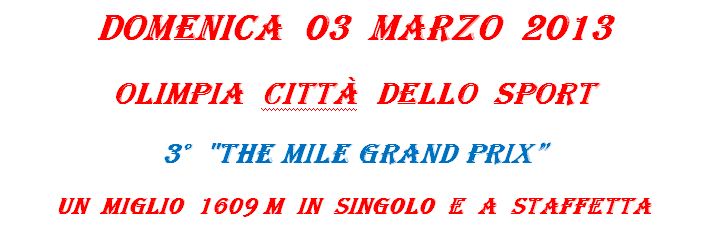 Locandina 3 Mile Grand Prix 2013